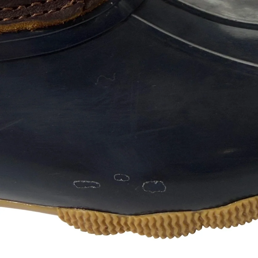 Sperry‎ Saltwater Duck Boot Leather Navy Tan 5.5